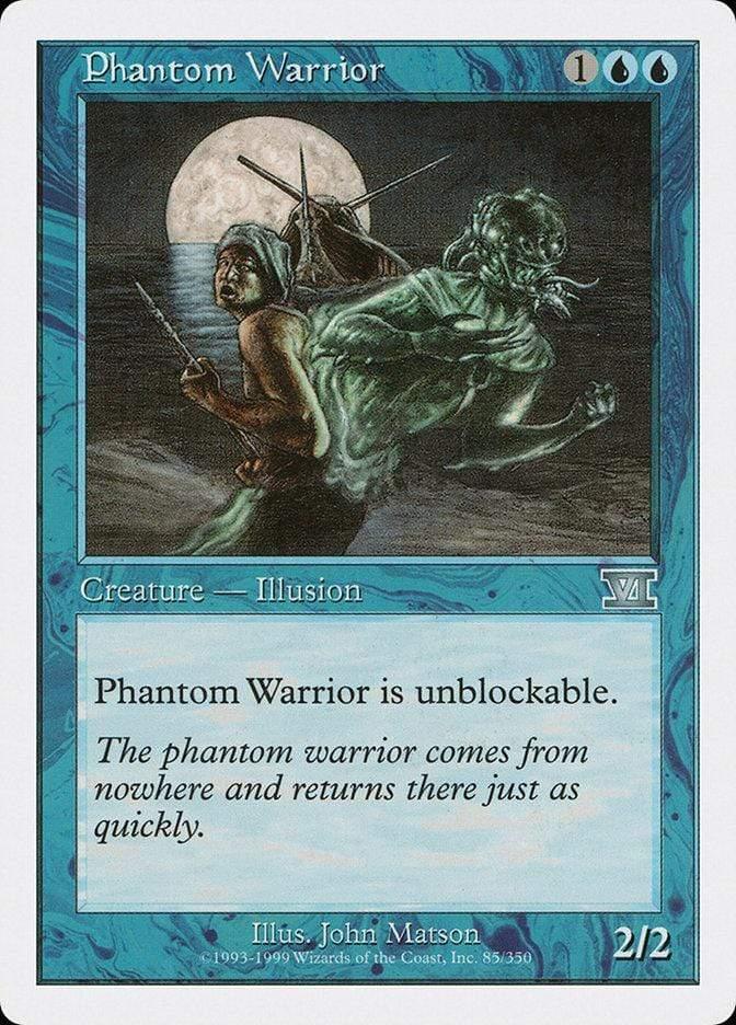 Magic: The Gathering MTG Single Phantom Warrior [Classic Sixth Edition]
