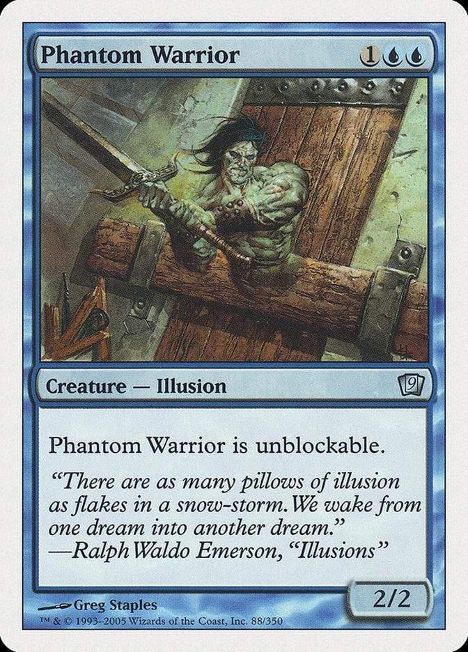Magic: The Gathering MTG Single Phantom Warrior [Ninth Edition]