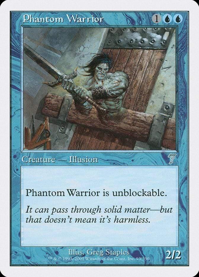 Magic: The Gathering MTG Single Phantom Warrior [Seventh Edition]