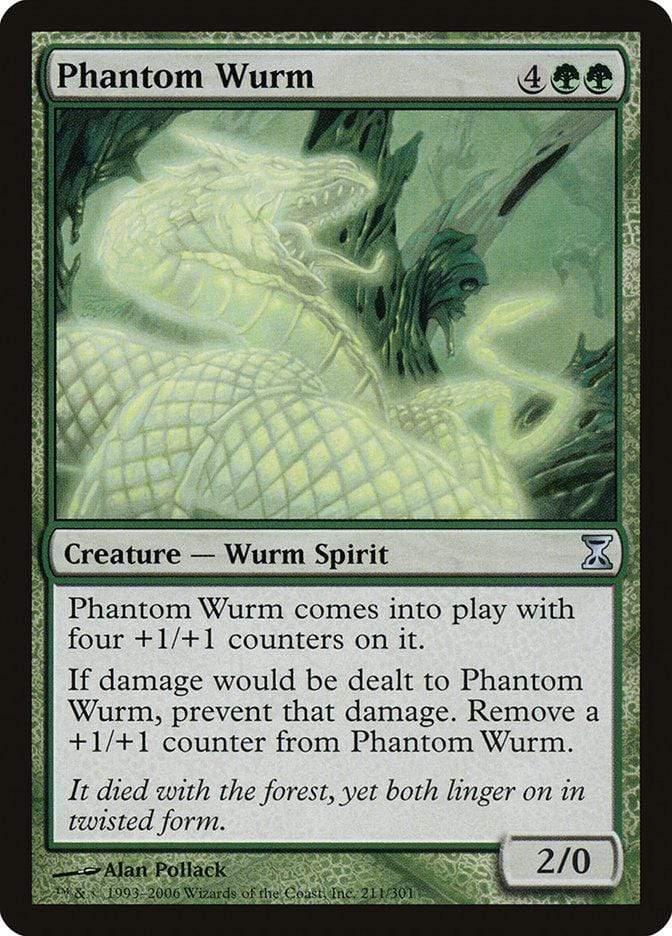 Magic: The Gathering MTG Single Phantom Wurm [Time Spiral]