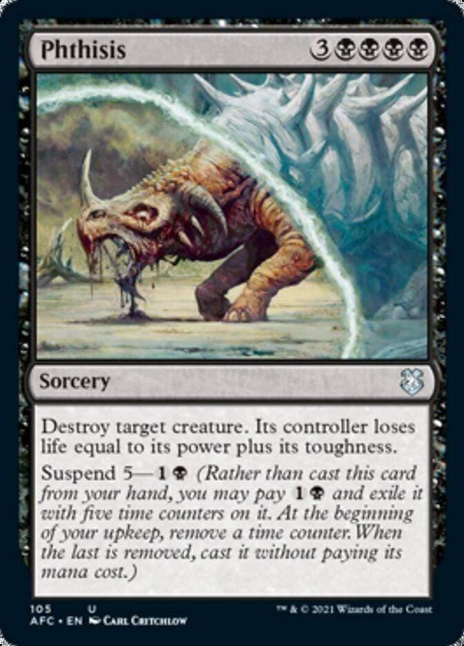Magic: The Gathering MTG Single Phthisis [Dungeons & Dragons: Adventures in the Forgotten Realms Commander]