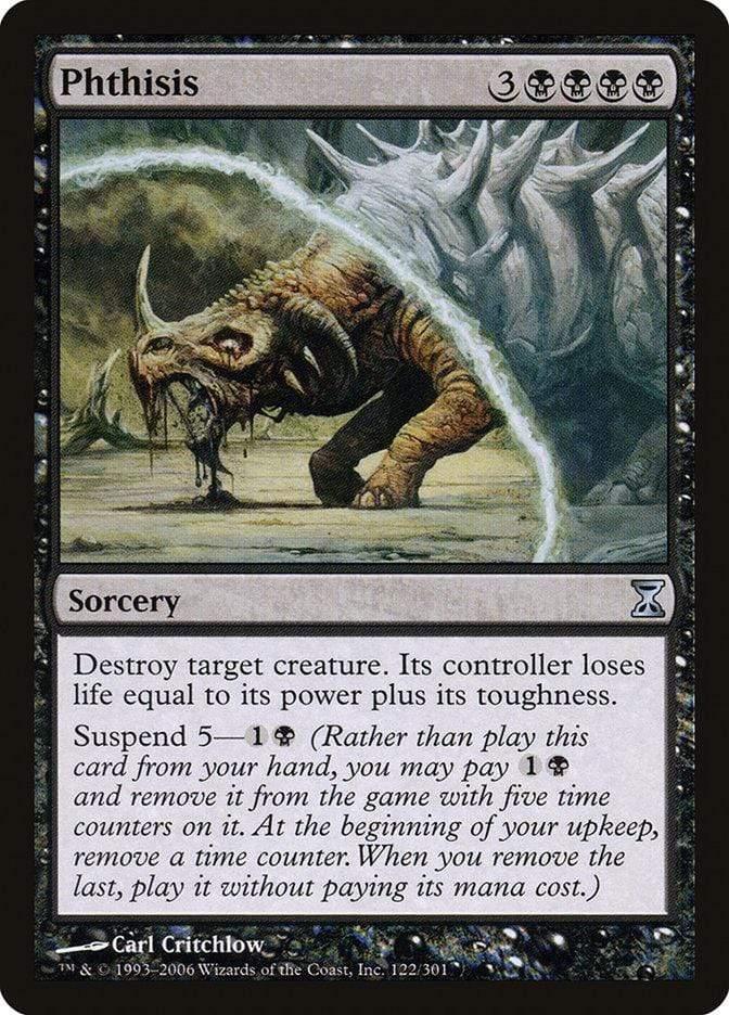 Magic: The Gathering MTG Single Phthisis [Time Spiral]