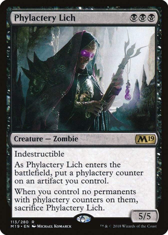 Magic: The Gathering MTG Single Phylactery Lich [Core Set 2019]