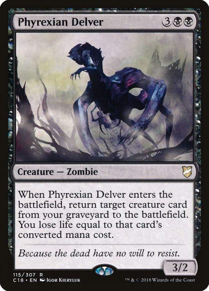 Magic: The Gathering MTG Single Phyrexian Delver [Commander 2018]