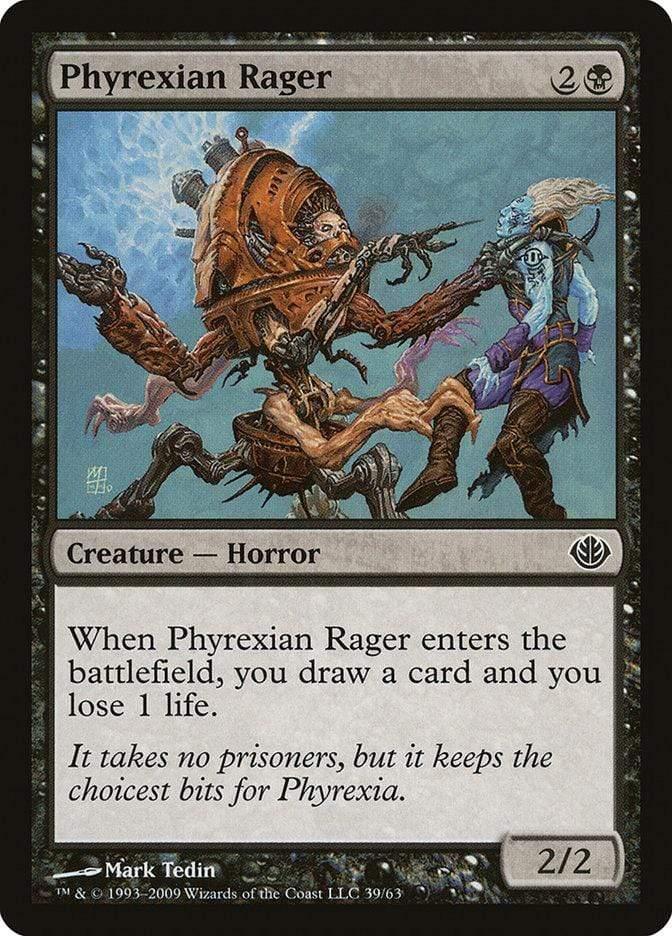Magic: The Gathering MTG Single Phyrexian Rager [Duel Decks: Garruk vs. Liliana]