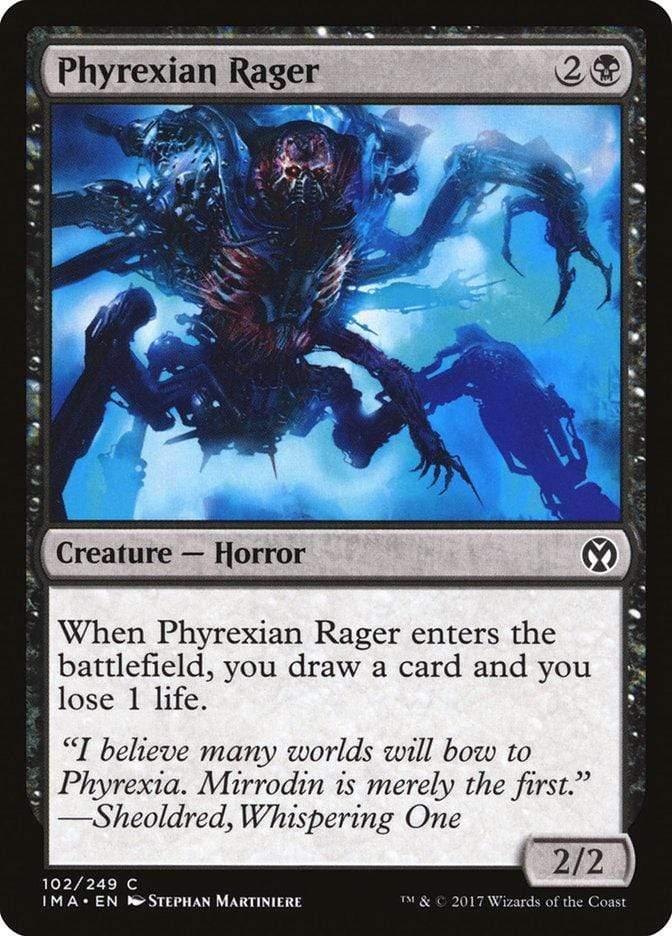 Magic: The Gathering MTG Single Phyrexian Rager [Iconic Masters]