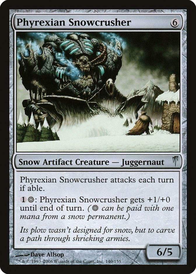 Magic: The Gathering MTG Single Phyrexian Snowcrusher [Coldsnap]