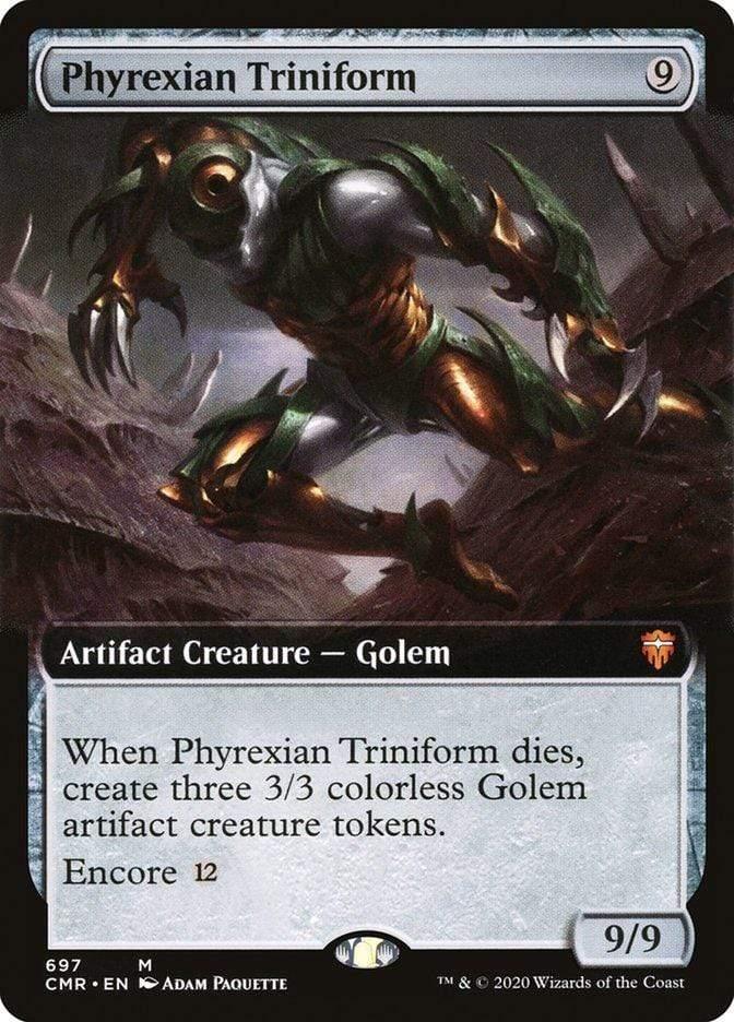 Magic: The Gathering MTG Single Phyrexian Triniform (Extended) [Commander Legends Extended]