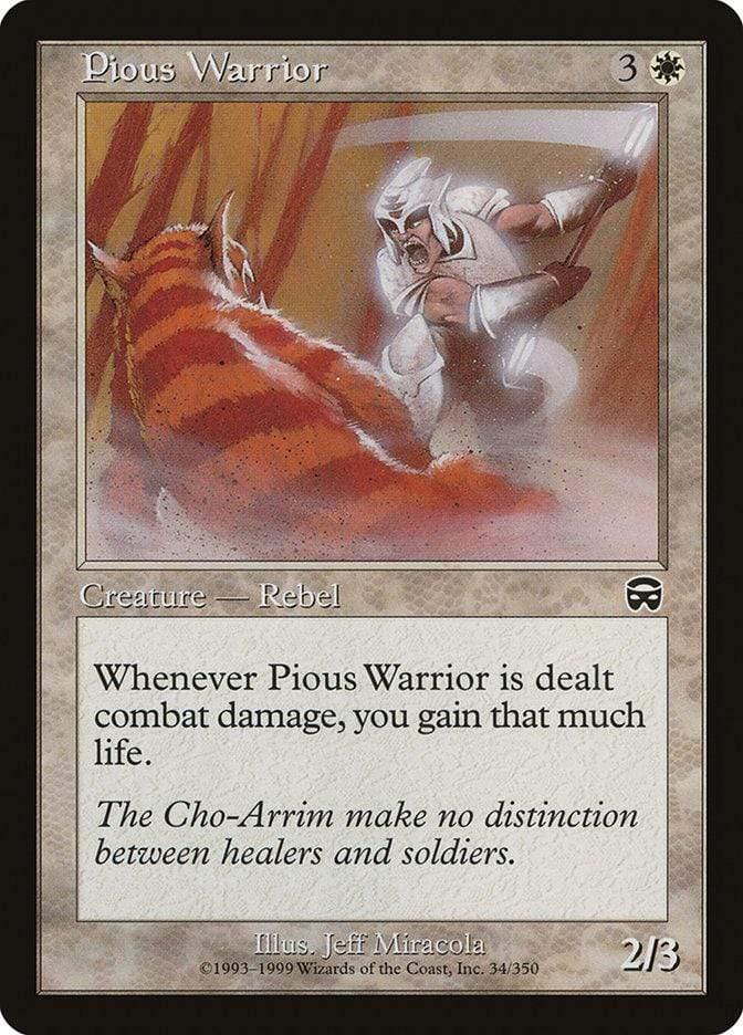 Magic: The Gathering MTG Single Pious Warrior [Mercadian Masques]