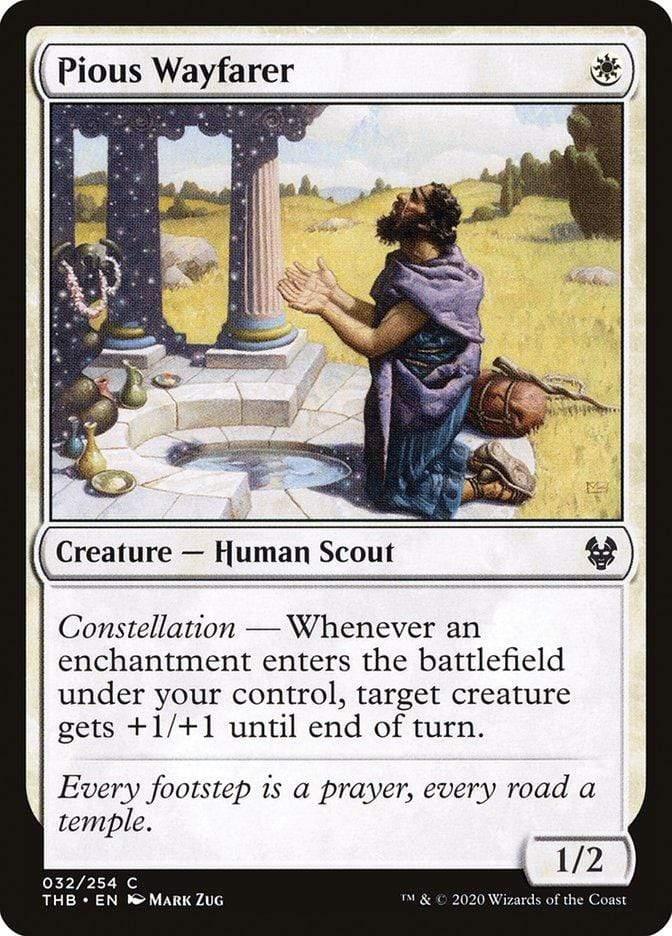 Magic: The Gathering MTG Single Pious Wayfarer [Theros Beyond Death]