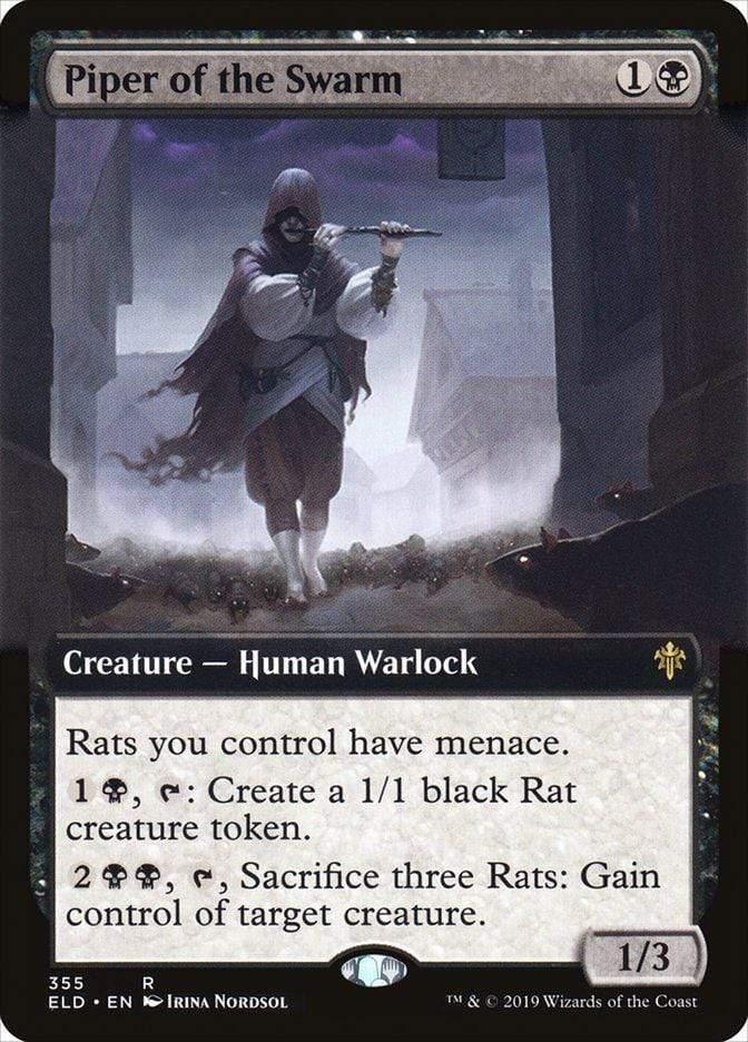 Magic: The Gathering MTG Single Piper of the Swarm (Extended) [Throne of Eldraine]