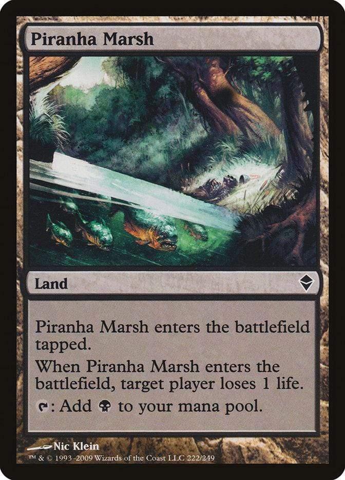 Magic: The Gathering MTG Single Piranha Marsh [Zendikar]
