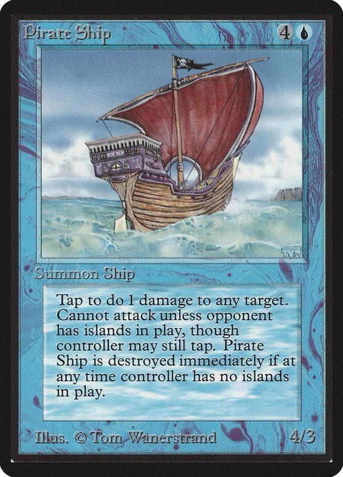 Magic: The Gathering MTG Single Pirate Ship [Limited Edition Beta]