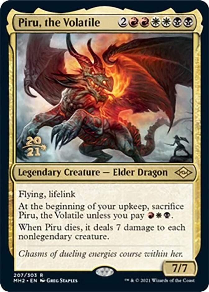 Magic: The Gathering MTG Single Piru, the Volatile [Modern Horizons 2 Prerelease Promos]