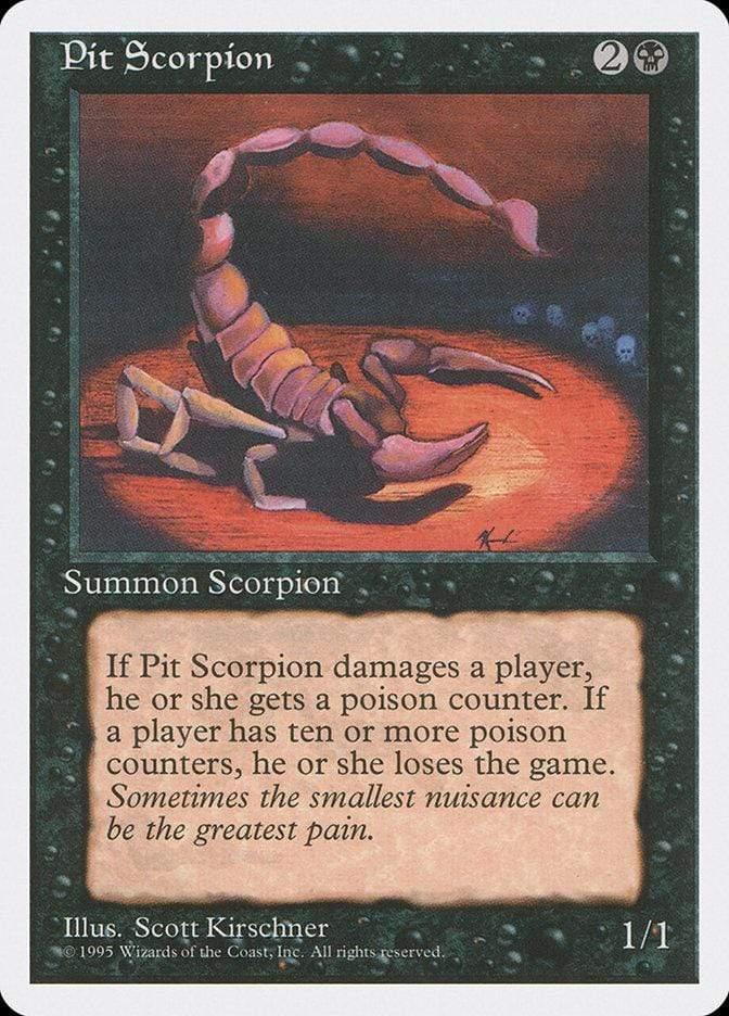 Magic: The Gathering MTG Single Pit Scorpion [Fourth Edition]
