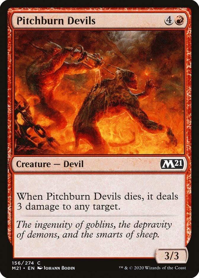 Magic: The Gathering MTG Single Pitchburn Devils [Core Set 2021]