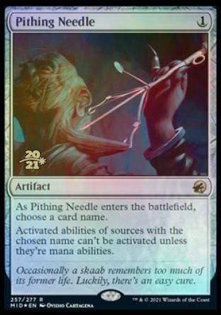 Magic: The Gathering MTG Single Pithing Needle [Innistrad: Midnight Hunt Prerelease Promos]