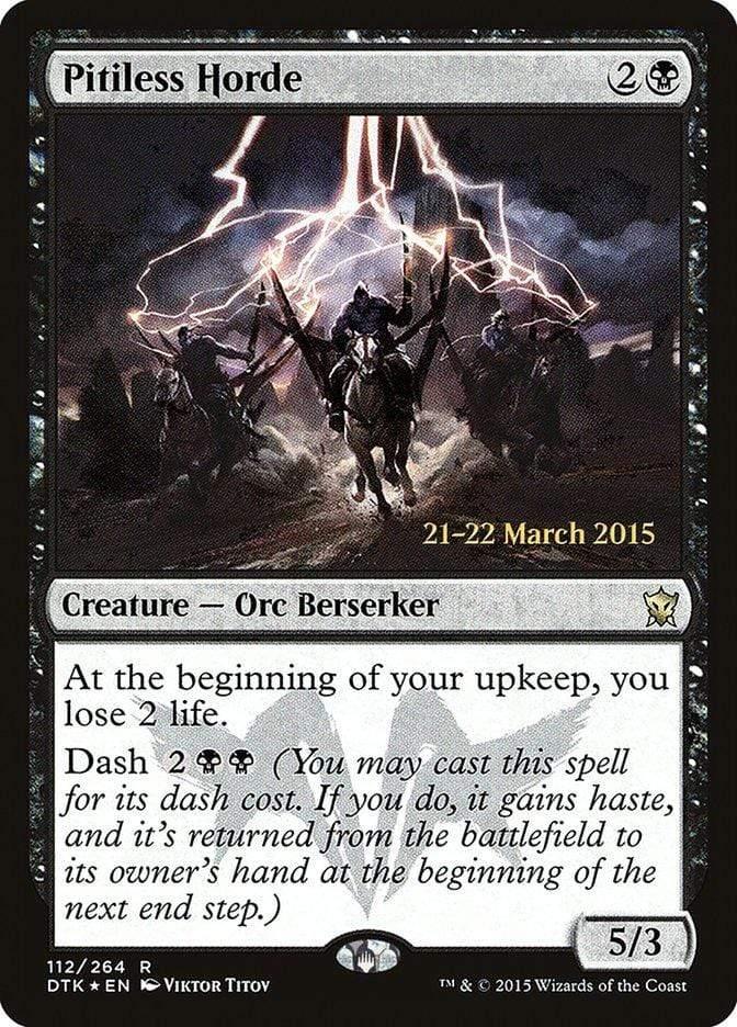 Magic: The Gathering MTG Single Pitiless Horde  [Dragons of Tarkir Prerelease Promos]