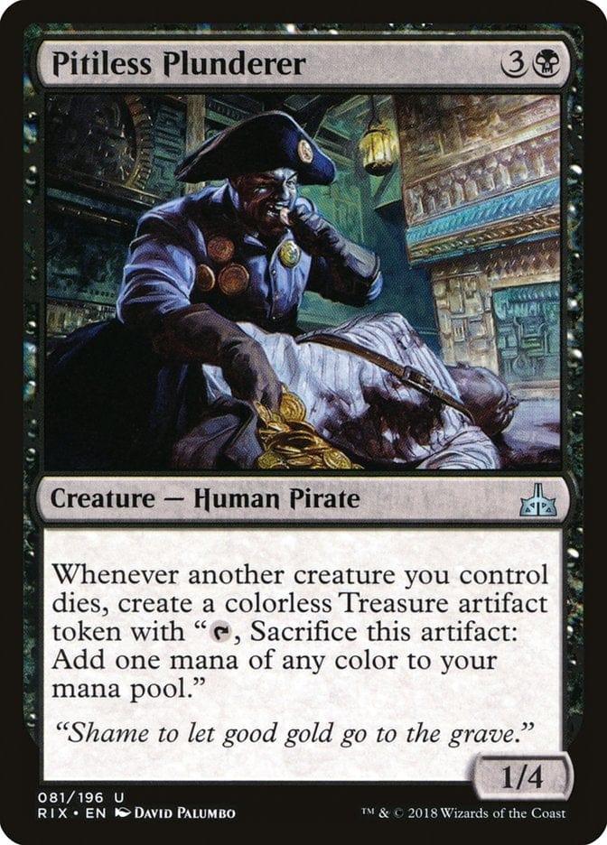 Magic: The Gathering MTG Single Pitiless Plunderer [Rivals of Ixalan]