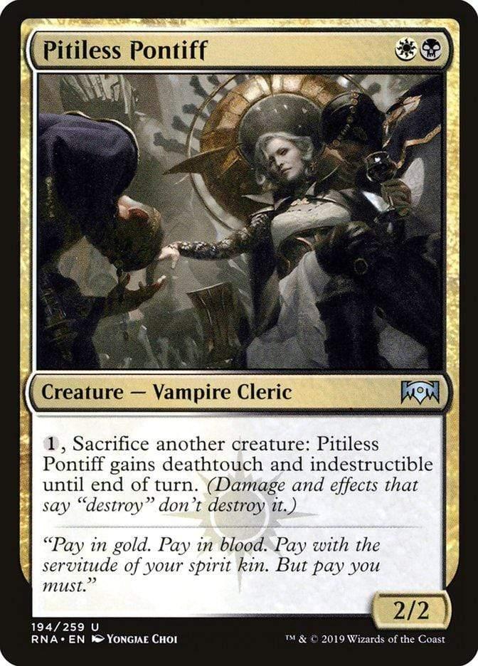 Magic: The Gathering MTG Single Pitiless Pontiff [Ravnica Allegiance]