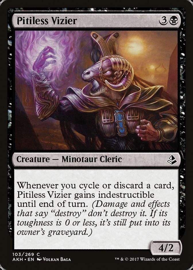 Magic: The Gathering MTG Single Pitiless Vizier [Amonkhet]
