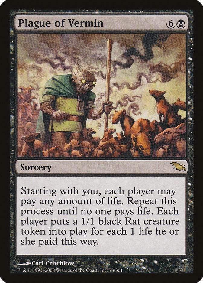 Magic: The Gathering MTG Single Plague of Vermin [Shadowmoor]