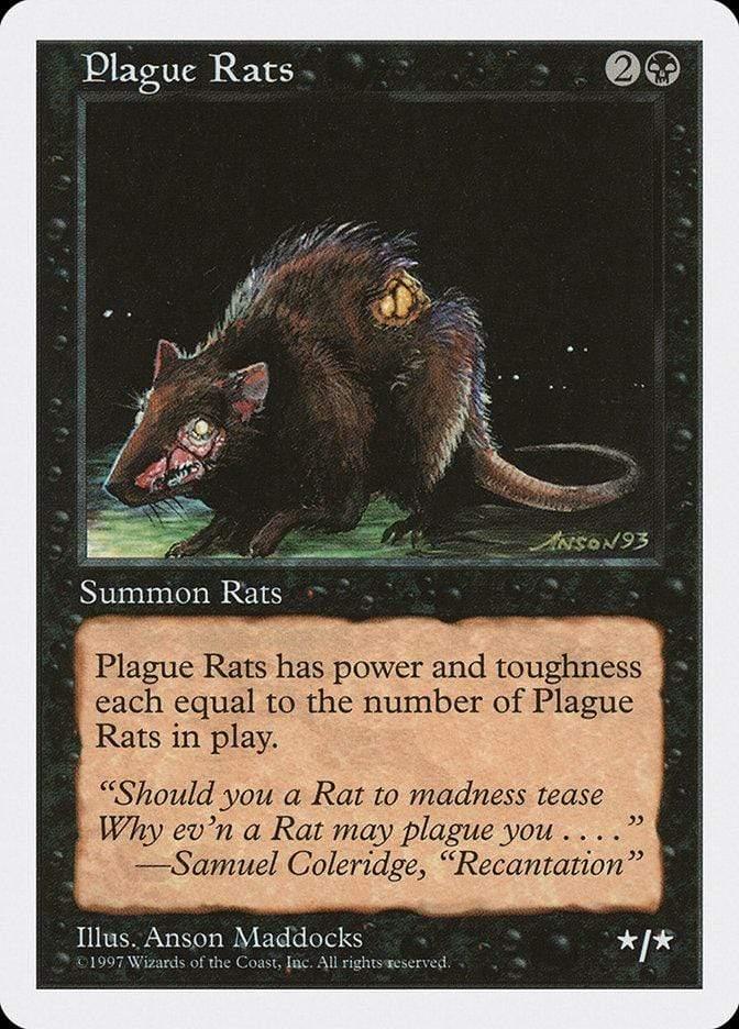 Magic: The Gathering MTG Single Plague Rats [Fifth Edition]