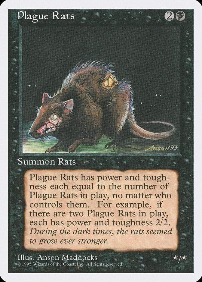 Magic: The Gathering MTG Single Plague Rats [Fourth Edition]