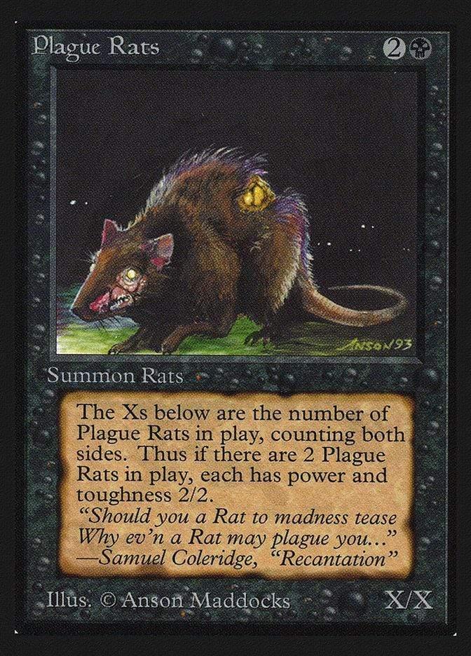 Magic: The Gathering MTG Single Plague Rats [International Collectors’ Edition]