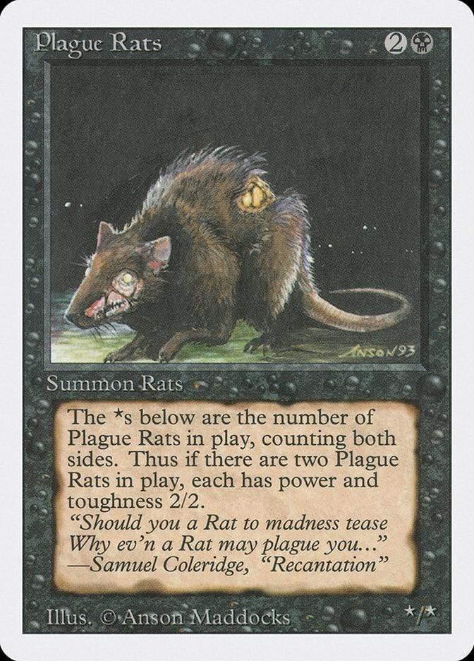 Magic: The Gathering MTG Single Plague Rats [Revised Edition]