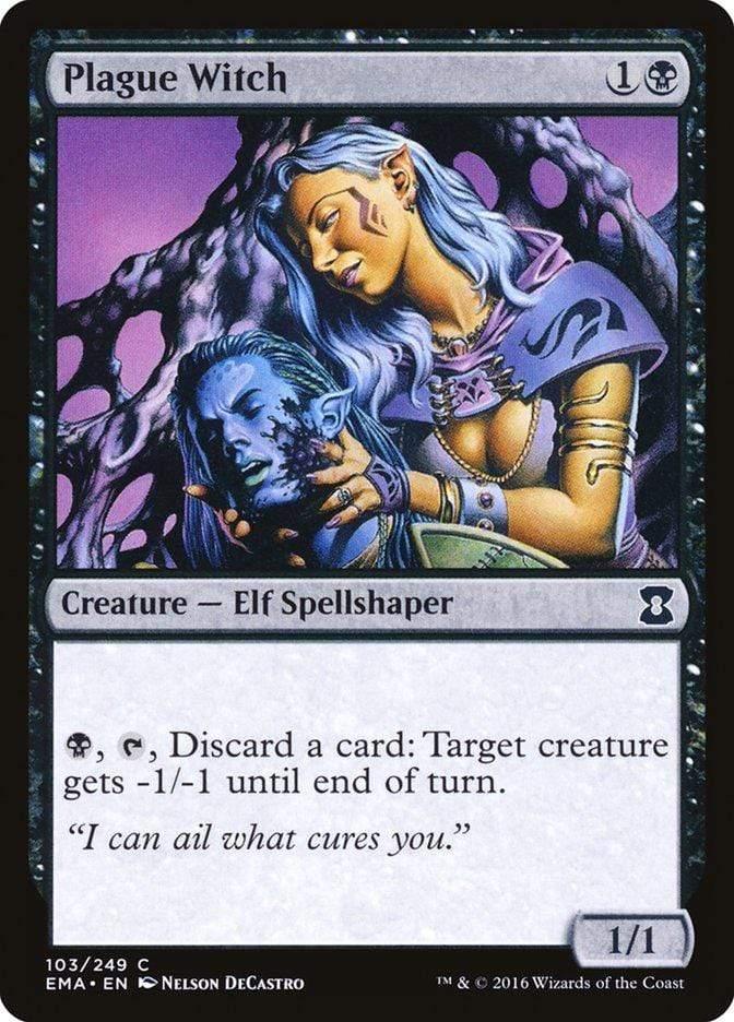 Magic: The Gathering MTG Single Plague Witch [Eternal Masters]