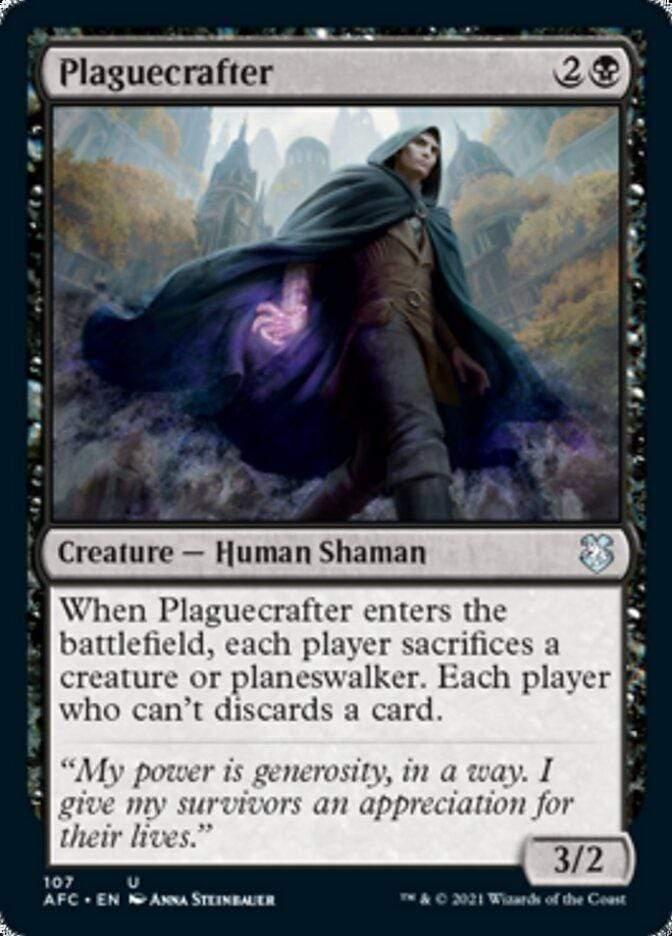 Magic: The Gathering MTG Single Plaguecrafter [Dungeons & Dragons: Adventures in the Forgotten Realms Commander]