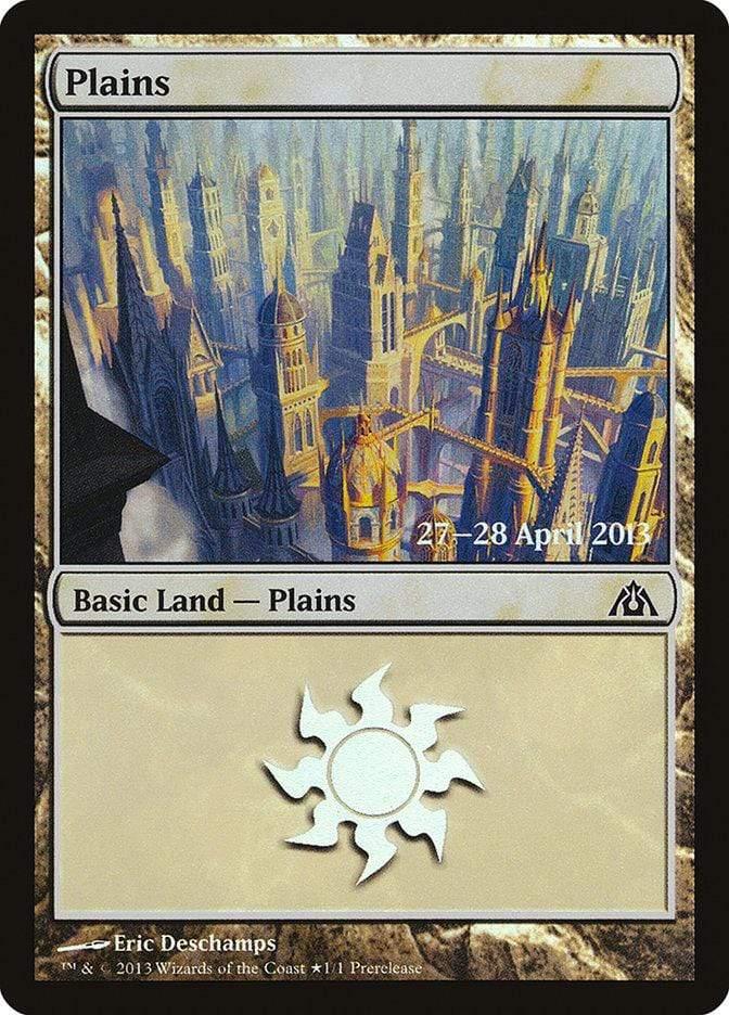 Magic: The Gathering MTG Single Plains (157) [Dragon's Maze Prerelease Promos]