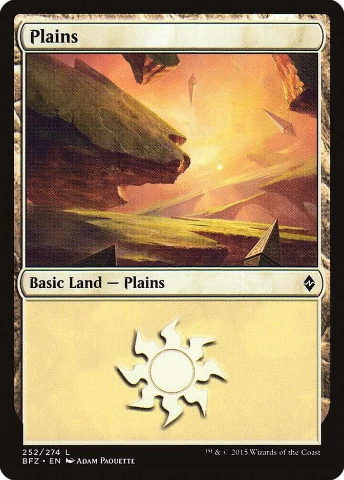 Magic: The Gathering MTG Single Plains (252a) [Battle for Zendikar]