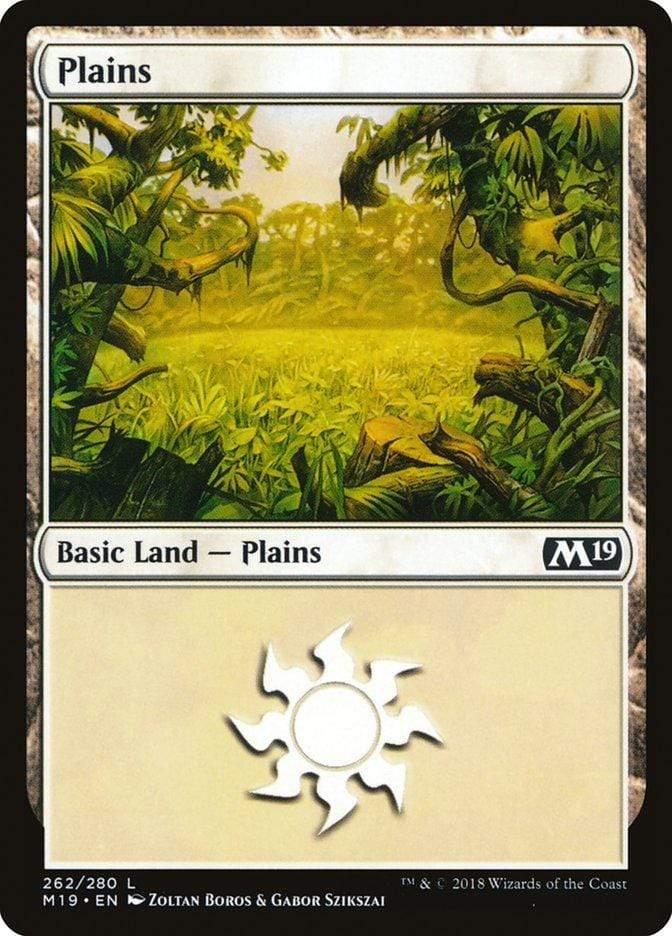 Magic: The Gathering MTG Single Plains (262) [Core Set 2019]