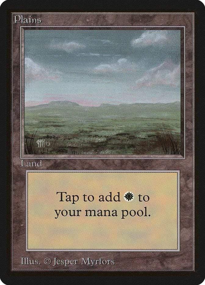 Magic: The Gathering MTG Single Plains (290) [Limited Edition Beta]