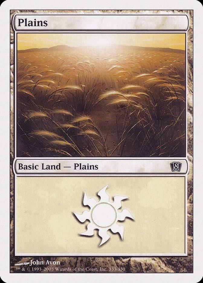 Magic: The Gathering MTG Single Plains (333) [Eighth Edition]