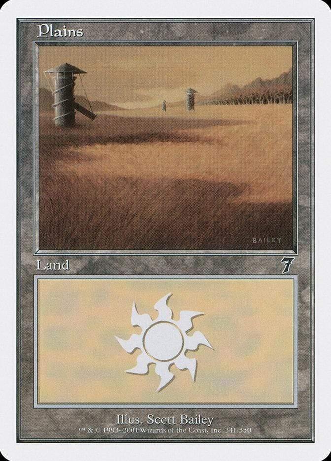 Magic: The Gathering MTG Single Plains (341) [Seventh Edition]