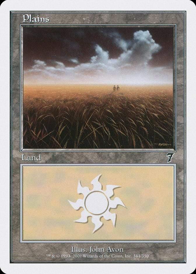 Magic: The Gathering MTG Single Plains (344) [Seventh Edition]