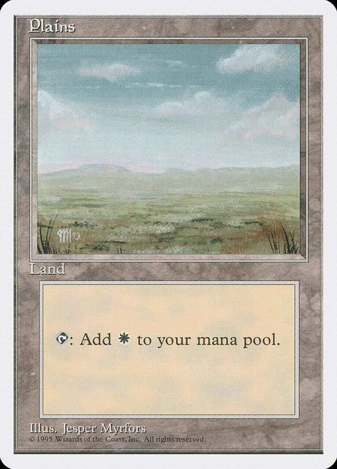 Magic: The Gathering MTG Single Plains (366) [Fourth Edition]