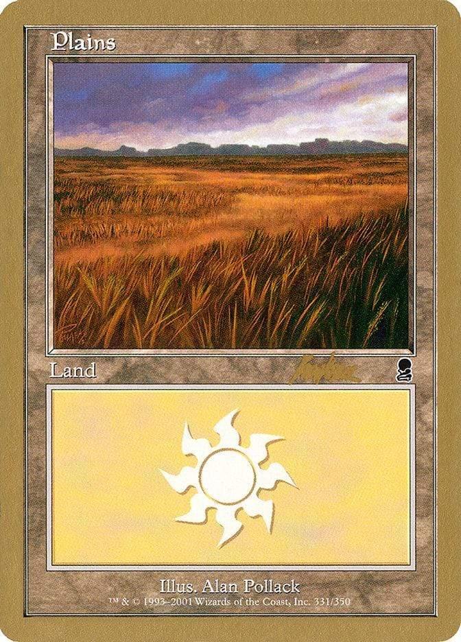 Magic: The Gathering MTG Single Plains (bk331a) [World Championship Decks 2002]