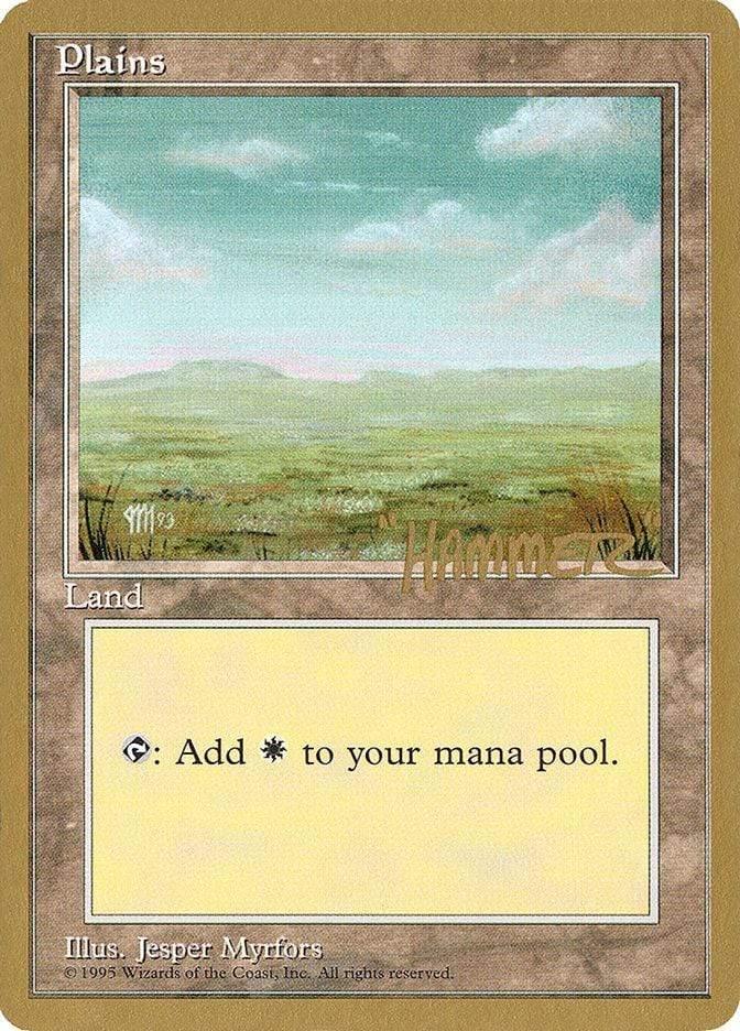 Magic: The Gathering MTG Single Plains (shr364) (Shawn "Hammer" Regnier) [Pro Tour Collector Set]