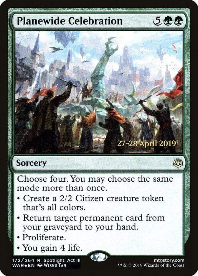 Magic: The Gathering MTG Single Planewide Celebration  [War of the Spark Prerelease Promos]