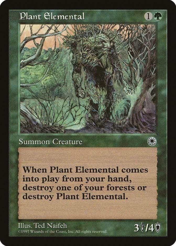 Magic: The Gathering MTG Single Plant Elemental [Portal]