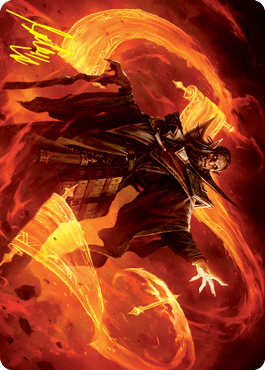 Magic: The Gathering MTG Single Plargg, Dean of Chaos Art Card (Gold-Stamped Signature) [Strixhaven: School of Mages Art Series]