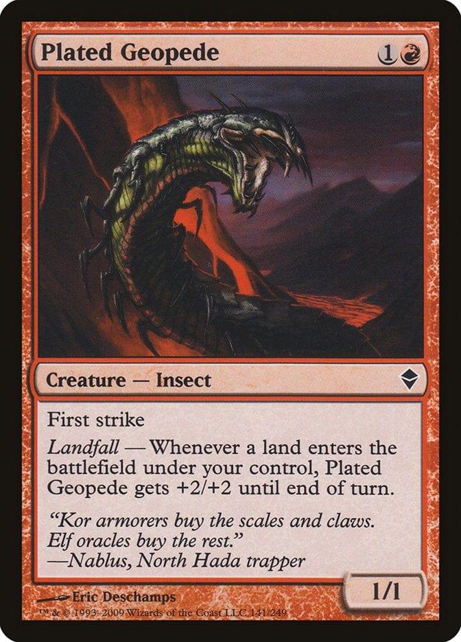 Magic: The Gathering MTG Single Plated Geopede [Zendikar]