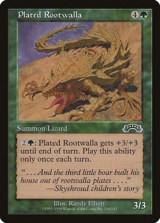 Magic: The Gathering MTG Single Plated Rootwalla [Exodus]