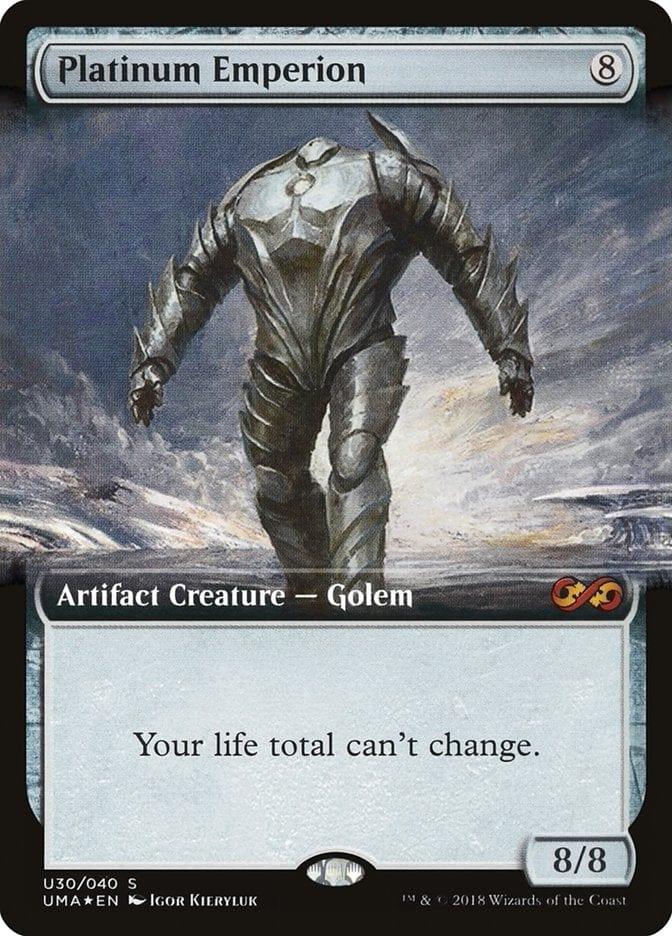 Magic: The Gathering MTG Single Platinum Emperion (Topper) [Ultimate Box Topper]