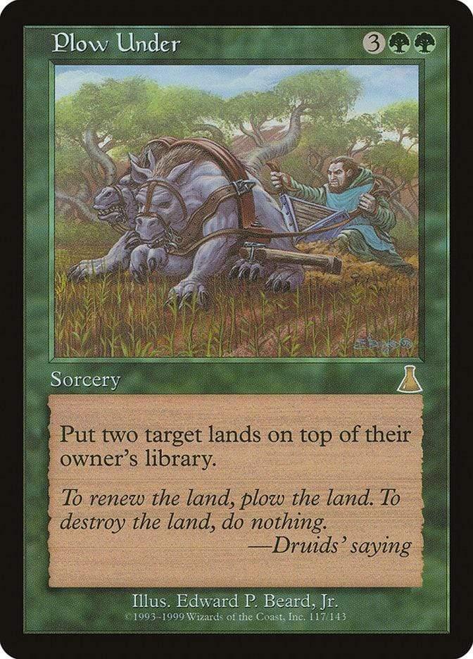 Magic: The Gathering MTG Single Plow Under [Urza's Destiny]