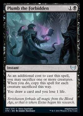 Magic: The Gathering MTG Single Plumb the Forbidden [Strixhaven: School of Mages]